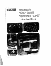 Pfaff tiptronic 1069 Owner's Manual