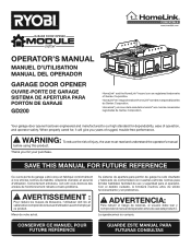 Ryobi GD201 Operation Manual