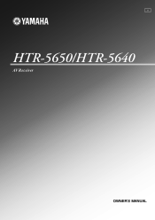 Yamaha HTR 5650 Owners Manual