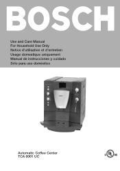 Bosch TCA6001UC Use & Care Manual