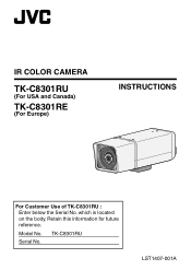 JVC TK-C8301RU Instruction Manual