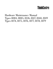 Lenovo ThinkCentre A50 Hardware Maintenance Manual
