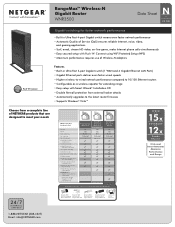 Netgear WNR3500v1 WNR3500 Product datasheet