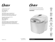 Oster 2 lb. Bread Maker Instruction Manual