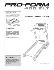 ProForm 400 Zlt Treadmill Portuguese Manual