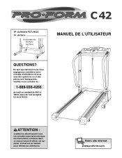 ProForm C42 Treadmill Canadian French Manual