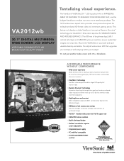 ViewSonic VA2012WB Brochure