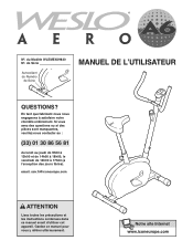 Weslo Aero A6 French Manual