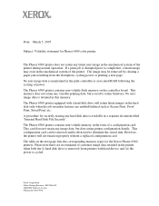 Xerox 6360DX Statement of Volatility