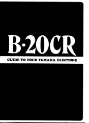 Yamaha B-20CR Owner's Manual (image)