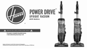 Hoover PowerDrive Pet Upright Vacuum Product Manual