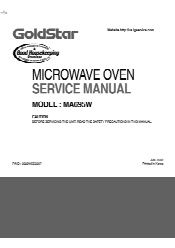 LG MA695W Service Manual