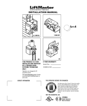 LiftMaster H GT- Logic 4 Installation Manual