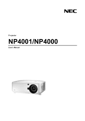 NEC 4001-20B User Manual