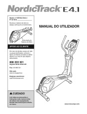 NordicTrack E4.1 Elliptical Portuguese Manual