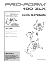 ProForm 100 Zlx Bike Portuguese Manual