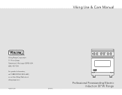 Viking VISC5304BSS Use and Care Manual