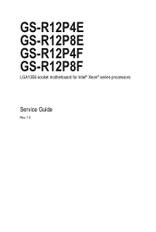 Gigabyte GS-R12P4E Manual