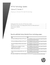 HP Integrity BLc3000 ISS Technology Update, Volume 9, Number 3