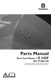 Husqvarna Z242F Parts Manual
