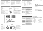 Sony XM-475GSX Operating Instructions  (primary manual)