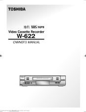 Toshiba W622 Owners Manual
