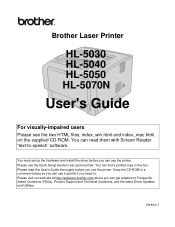 Brother International HL-5050LT Users Manual - English