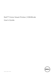 Dell S3840cdn Color Smart Printer Users Guide