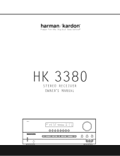Harman Kardon HK 3380 Owners Manual