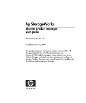 HP StorageWorks 2/140 director product manager user guide