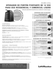 LiftMaster RSW12UL RSW12UL Product Guide - Spanish