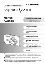 Olympus Stylus 830 Stylus 830 Manuel Avancé  (Français)