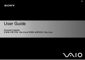 Sony VGN AR230G User Guide