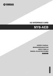 Yamaha MY8-AEB MY8-AEB Owners Manual