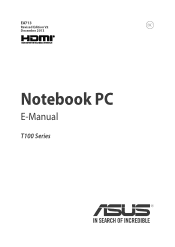 Asus TransBook T100TA Users Manual
