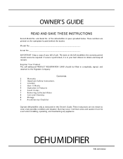 Electrolux LAD504TDL Owners Guide