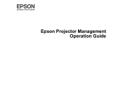 Epson VS350 Operation Guide - Epson Projector Management v5.00