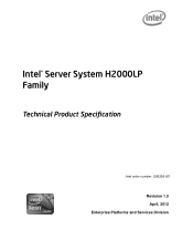 Intel H2000LP Technical Product Specification