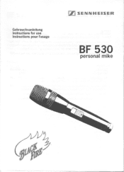 Sennheiser BF 530 Instructions for Use