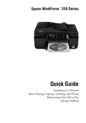 Epson WorkForce 315 Quick Guide