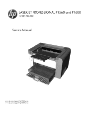 HP LaserJet Pro P1600 HP LaserJet Professional P1560 and P1600 Series Printer - Service Manual