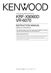 Kenwood VR-6070 Instruction Manual