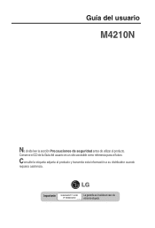 LG M4210N-B21 Owner's Manual (Español)