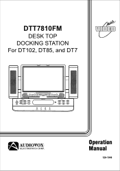 Audiovox DTT7810FM Operation Manual