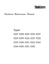 Lenovo ThinkCentre M52e Hardware Maintenance Manual