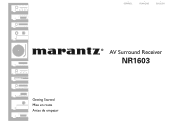 Marantz NR1603 NR1603U_ESP_GettingStarted_UG_v00
