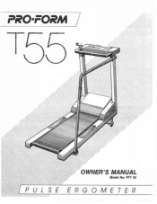 ProForm T55 Treadmill English Manual