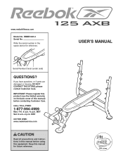 Reebok 125 Axb Bench English Manual