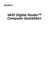Sony PCV-RX640 Quick Start Guide