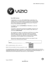 Vizio VBR200W VBR200W User Manual